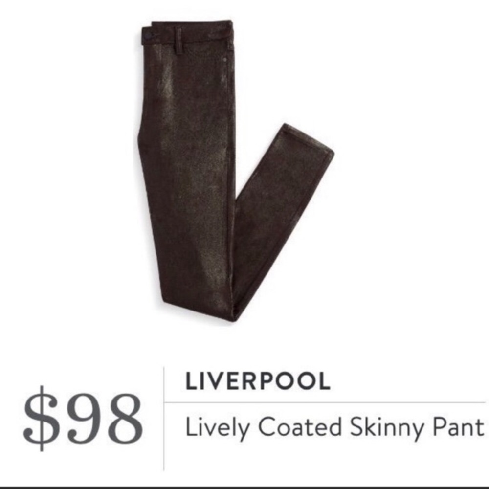 NWT-Liverpool Lively Coated Skinny Pant